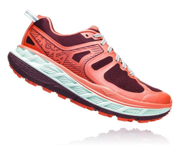 Hoka One One Stinson ATR 5 Womens UK - Red Trail Running Shoes - NQDWL3970